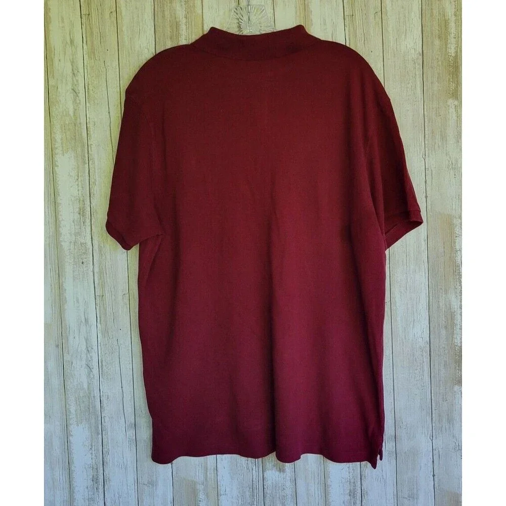 Polo Ralph Lauren Mens Short Sleeves Polo Shirt Sz XL Burgundy